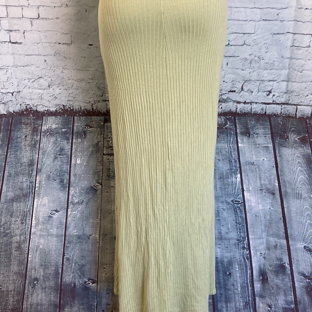 Reformation Bliss Ribbed Midi Dress Limon Sz XS Elevated Basic Sexy Vacation - Picture 11 of 16